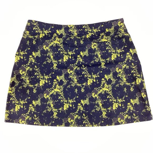 PUMA Women’s Floral Golf Tennis Skirt Mini Stretch Blue Green Size Medium EUC - Picture 8 of 8